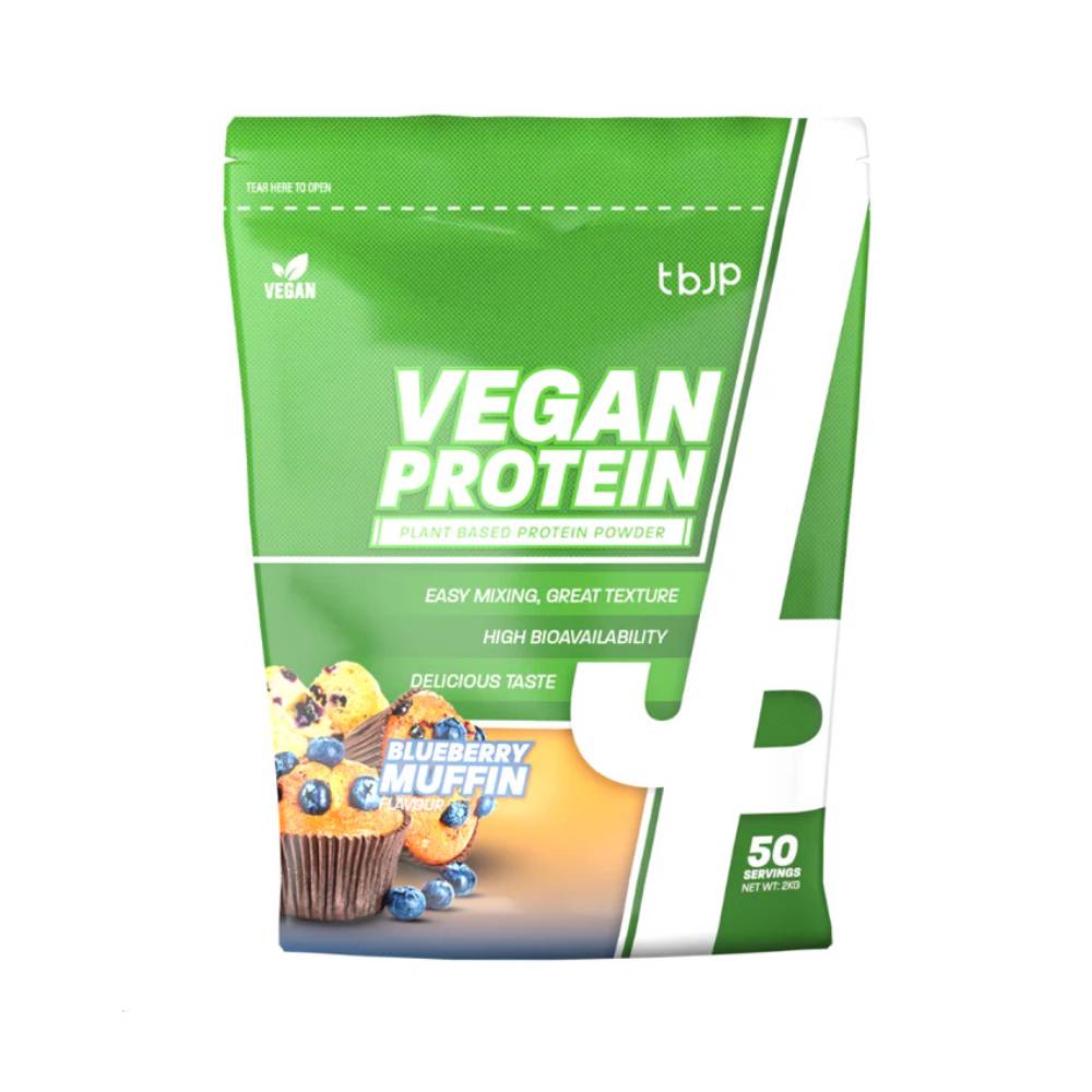 Black Friday - Reduceri Proteina vegana pudra, 2kg, tbJP Nutrition, Supliment alimentar pentru crestere masa musculara Banoffee Sundae Promotie 1