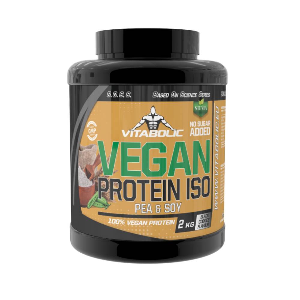 Proteine Proteina vegana pudra, 2kg, Vitabolic, Cu adaos de Spirulina si Chlorella 1