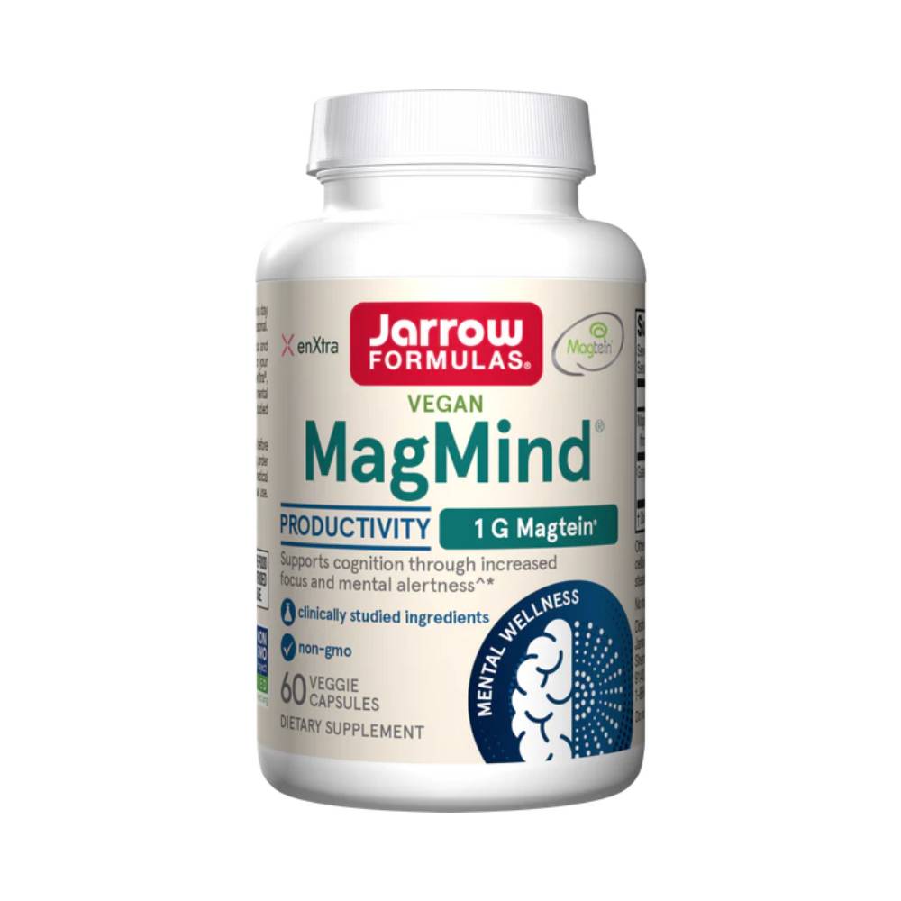 Stimulatoare focus MagMind 60 capsule, Jarrow Formulas, Supliment alimentar pentru concentrare 1