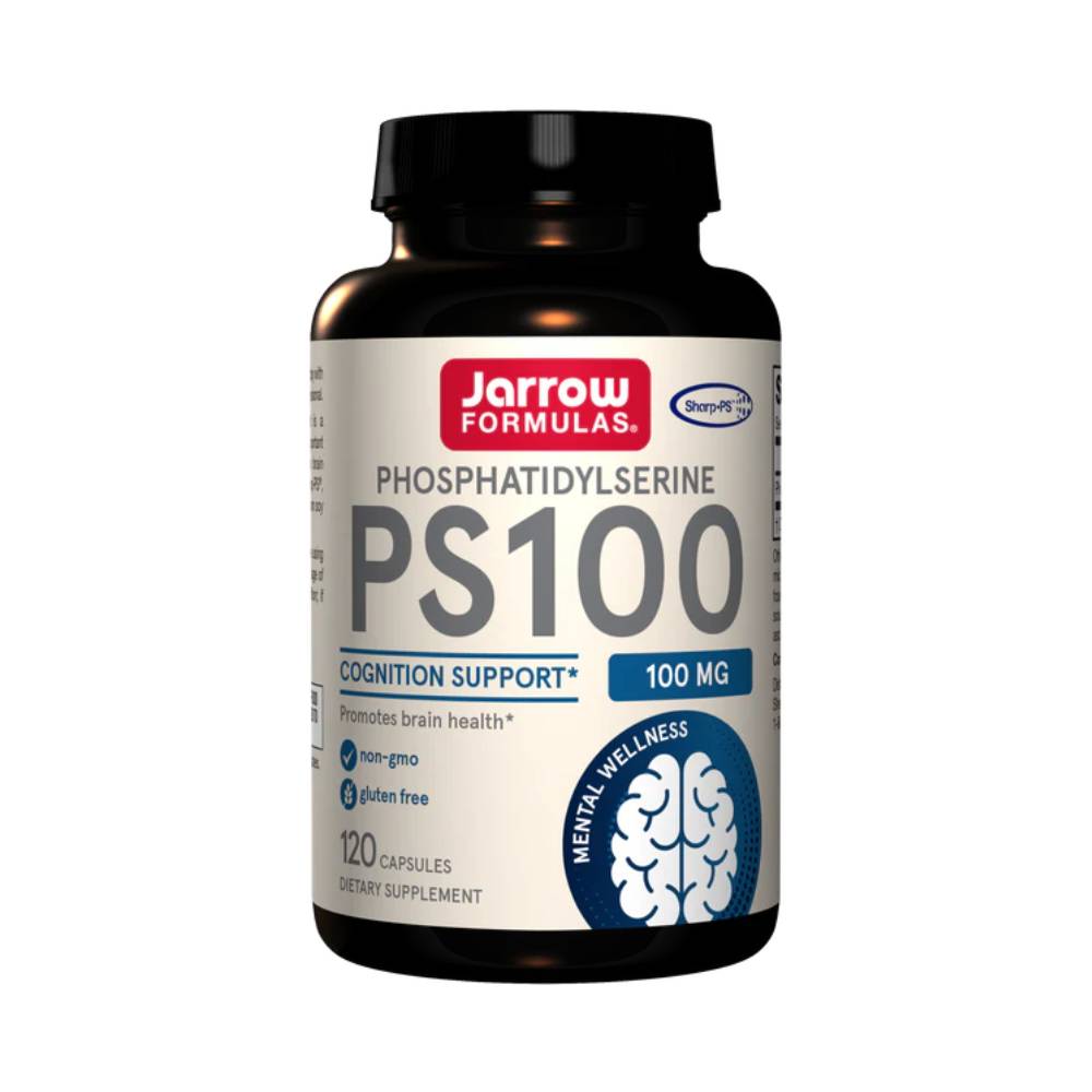 Stimulatoare focus PS100, 100mg, 120 capsule, Jarrow Formulas, Supliment alimentar pe baza de fosfatidilserina 1