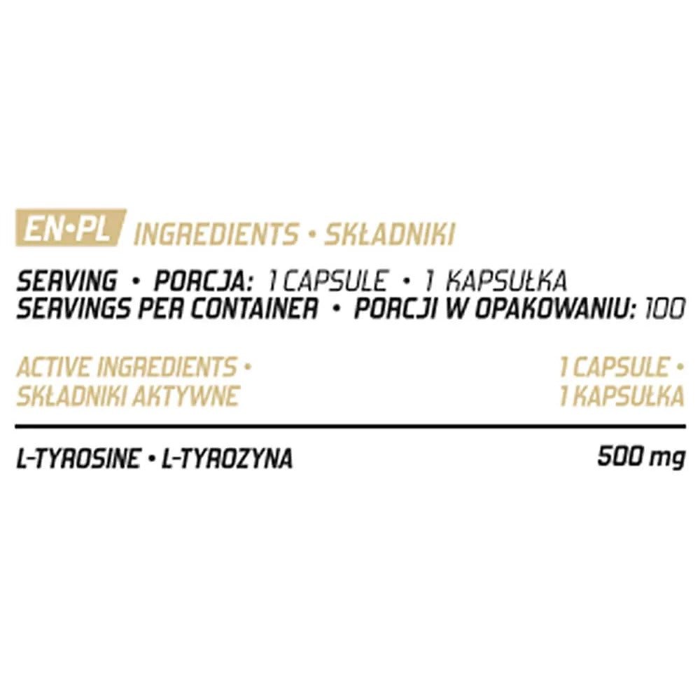 Stimulatoare focus Tirozina 500mg, 100 capsule, Evolite Nutrition, Supliment alimentar pentru glanda tiroida 2