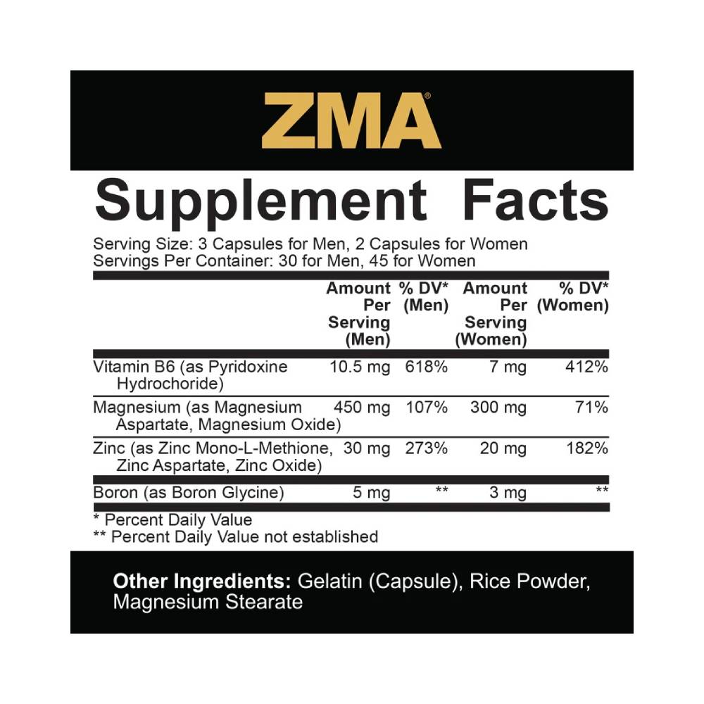 Stimulente hormonale | ZMA Core, 90 capsule, 5% Rich Piana, Supliment stimulare hormonala 1