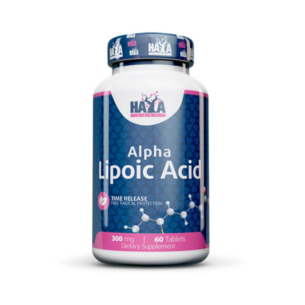 Black Friday - Reduceri Acid Alfa Lipoic 300mg, 60 tablete, Haya Labs, Supliment antioxidanti sportivi Promotie 1