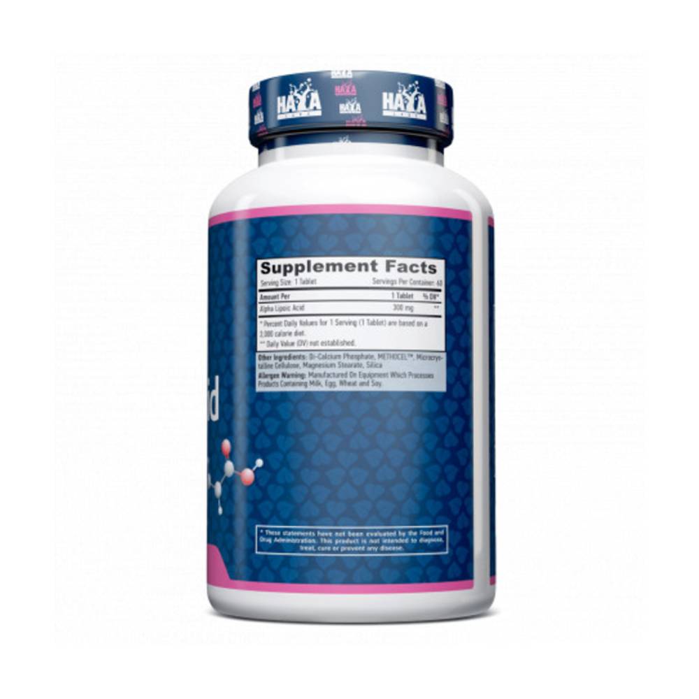 Black Friday - Reduceri Acid Alfa Lipoic 300mg, 60 tablete, Haya Labs, Supliment antioxidanti sportivi Promotie 2