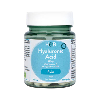 Suplimente sanatate Acid hialuronic + vitamina C, 30 capsule, Holland & Barrett, Supliment alimentar pentru sanatate si frumusete 1