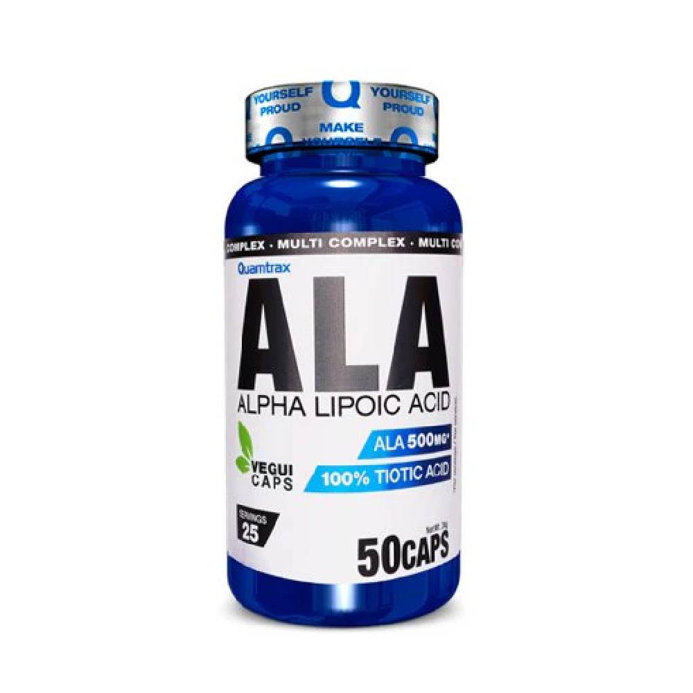 Black Friday - Reduceri ALA 500mg, 50 capsule, Quamtrax, Acid alfa - lipoic Promotie 1