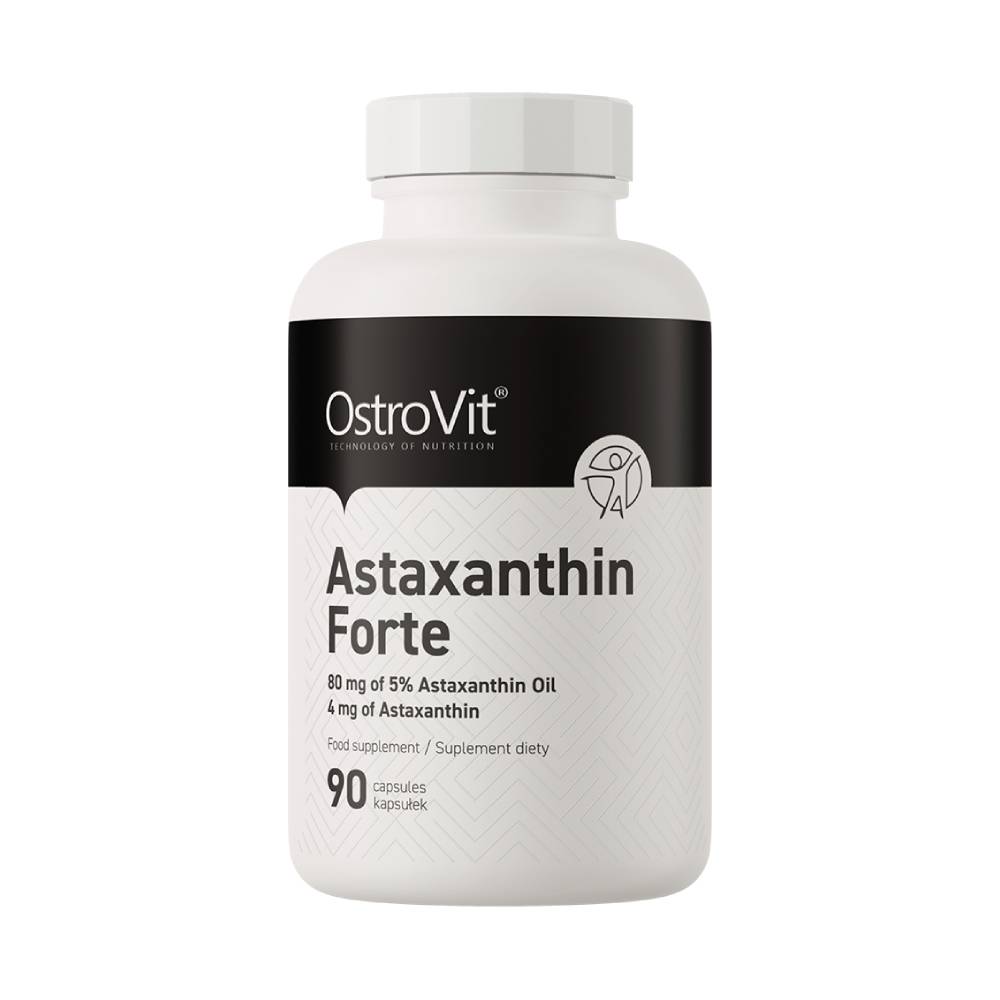 undefined | Astaxantina Forte 80mg, 90 capsule, Ostrovit, Supliment antioxidanti sportivi 0