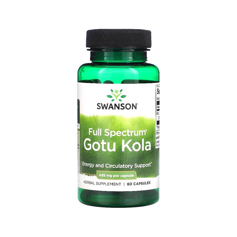 Black Friday - Reduceri Extract de Gotu Kola 435mg, 60 capsule, Swanson, Supliment alimentar pentru sanatate Promotie 1