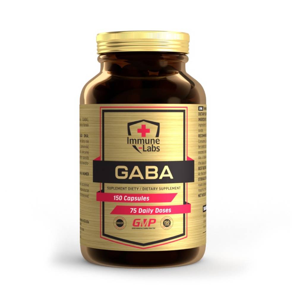 Black Friday - Reduceri GABA 150 capsule, Immune Labs, Supliment alimentar pentru stres Promotie 1