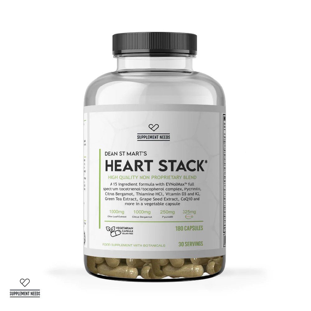 Black Friday - Reduceri Heart Stack, 180 capsule, Supplement Needs, Supliment alimentar pentru sanatatea inimii Promotie 1