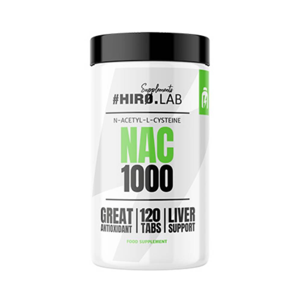 Black Friday - Reduceri NAC (N - Acetil - L - Cisteina) 1000, 120 tablete, Hiro Lab, Supliment antioxidanti sportivi Promotie 1