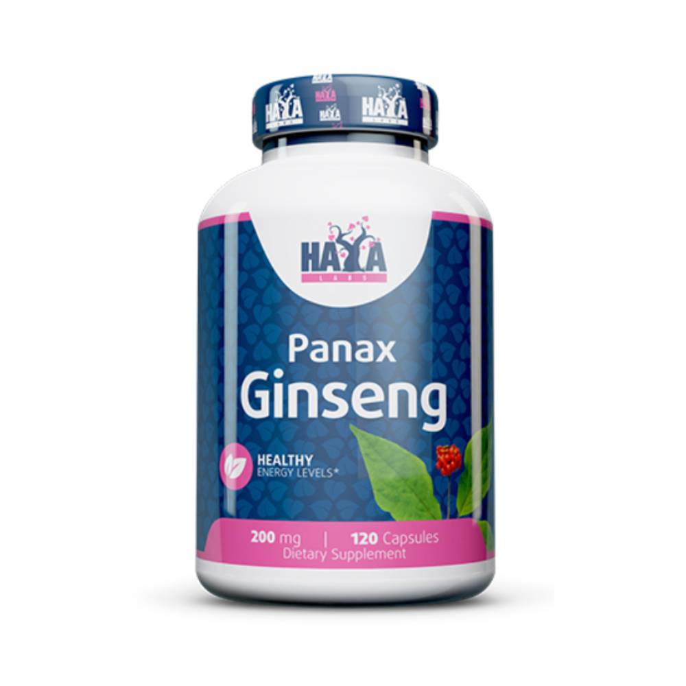 Black Friday - Reduceri Panax Ginseng 200mg, 120 capsule, Haya Labs, Supliment alimentar pentru sanatate Promotie 1