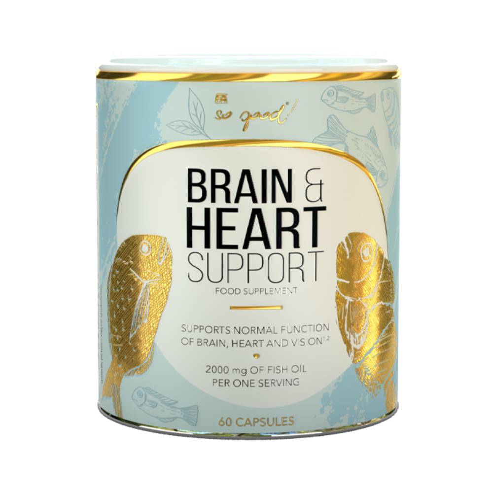 Black Friday - Reduceri So Good! Brain & Heart Support, 60 capsule, Fitness Authority, Acizi grasi din ulei de peste Promotie 1