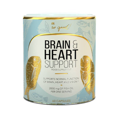 Suplimente sanatate So Good! Brain & Heart Support, 60 capsule, Fitness Authority, Acizi grasi din ulei de peste 1