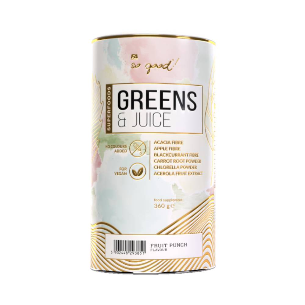 Fitness Authority | So Good! Greens & Juice pudra, 360g, Fitness Authority, Extracte de fructe si plante 0