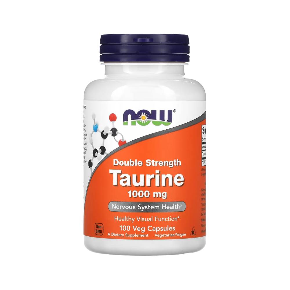 Now Foods | Taurina Double Strength 1000mg, 100 capsule, Now Foods, Supliment alimentar pentru sanatate 0