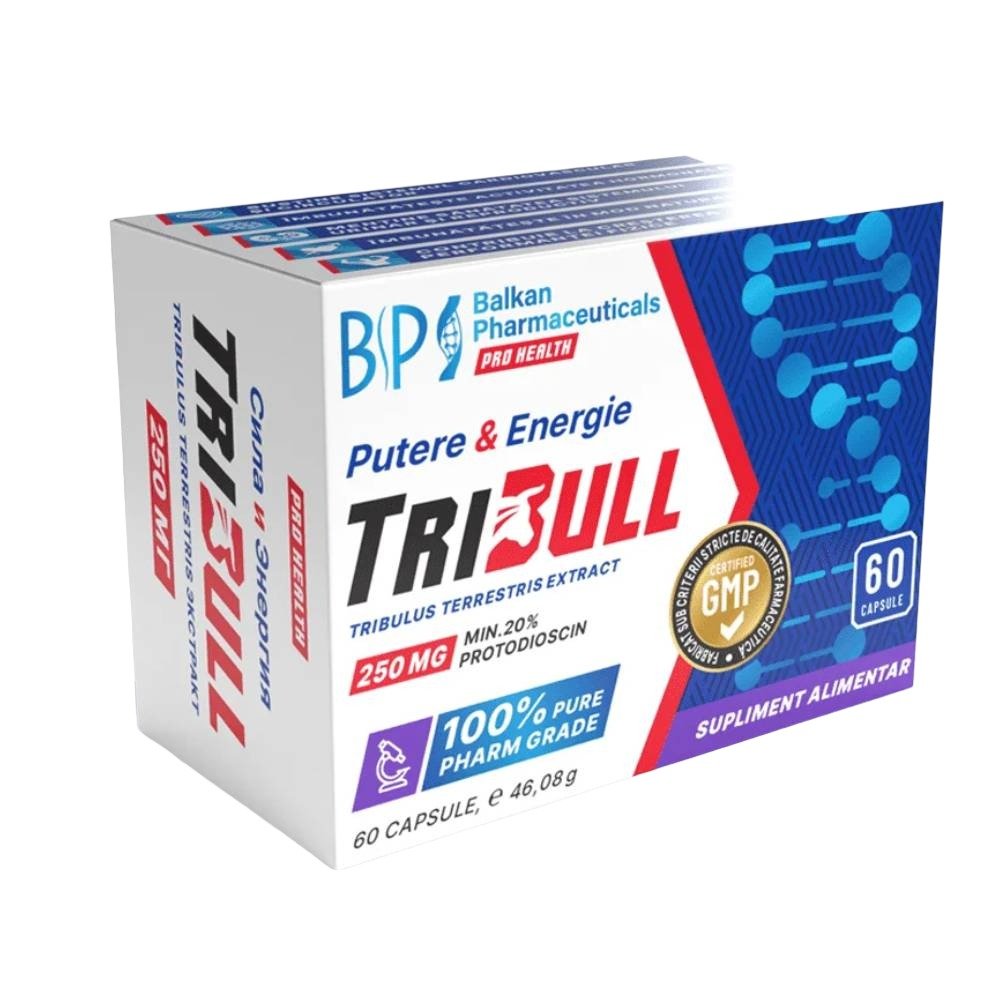 Black Friday - Reduceri Tribull 60 capsule, Balkan Pharmaceuticals, Stimulator testosteron Promotie 1