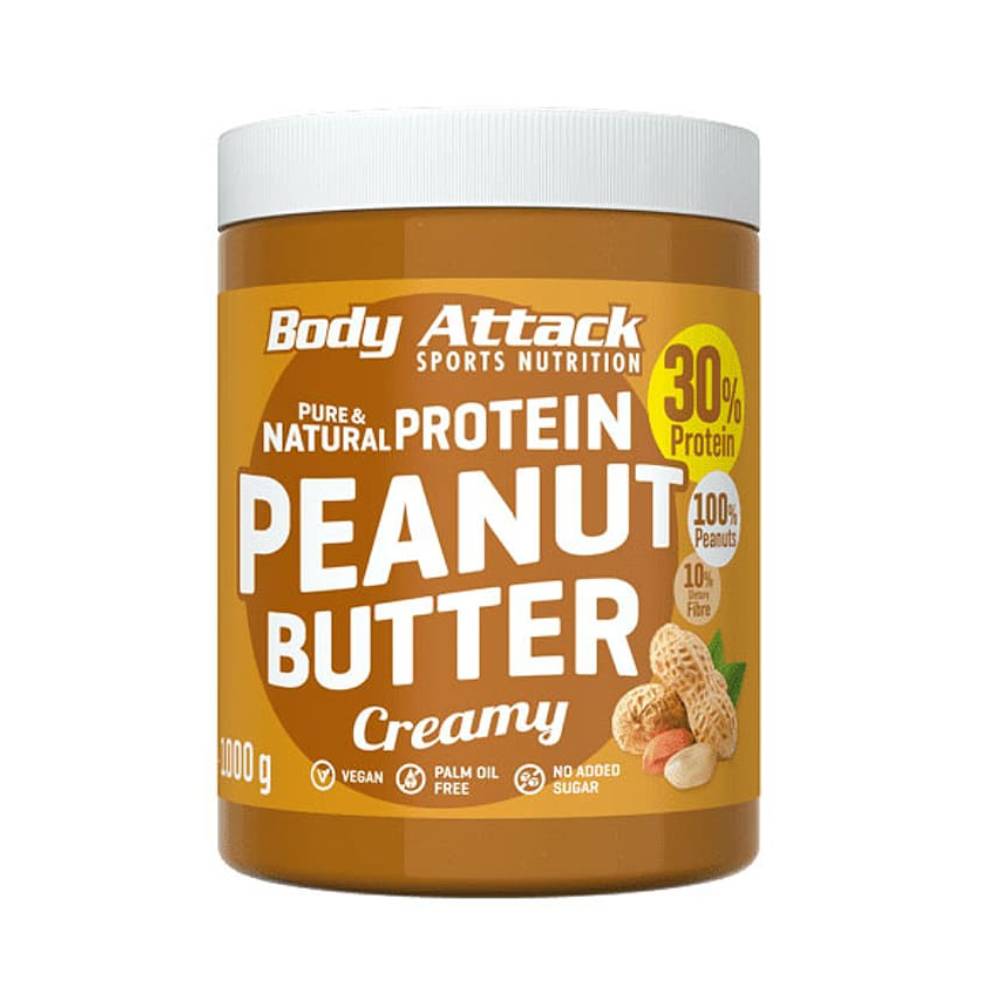 Black Friday - Reduceri Unt de arahide proteic 1kg, Body Attack Creamy Promotie 1