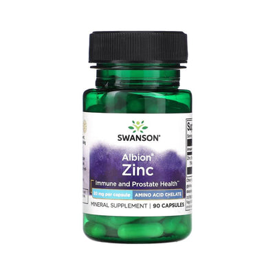 Vitamine si minerale Albion Zinc 30mg, 90 capsule, Swanson, Supliment alimentar pentru sanatate 1