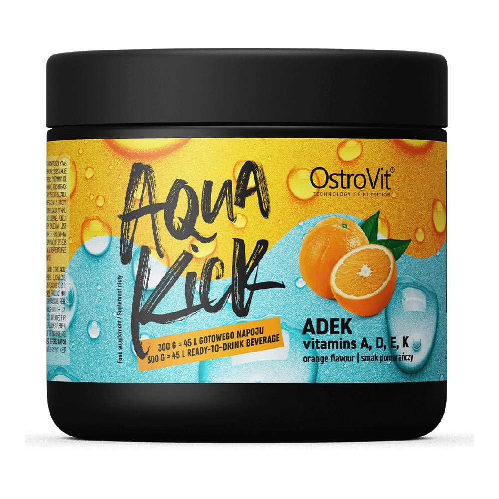 Vitamine | Aqua Kick ADEK pudra, 300g, Ostrovit, Complex de vitamine 0