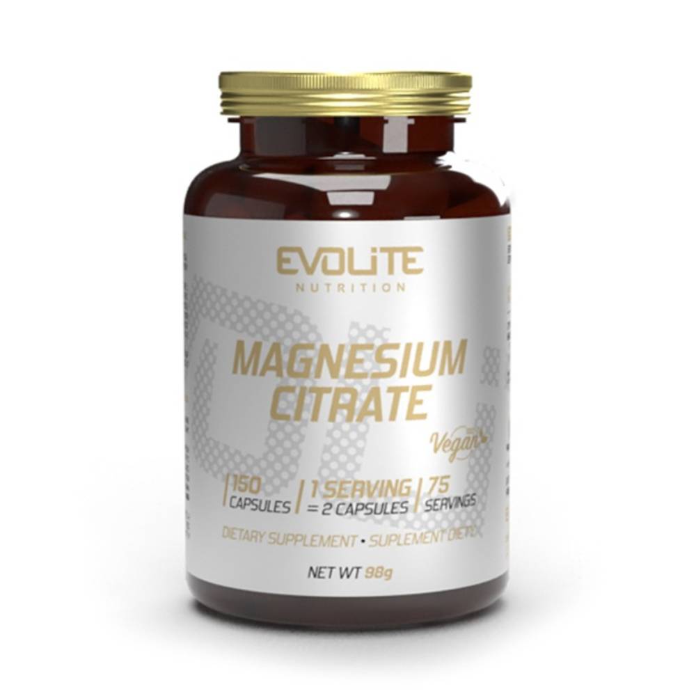 Vitamine si minerale Citrat de Magneziu 550mg, 150 capsule, Evolite Nutrition, Supliment alimentar pentru sanatate 1