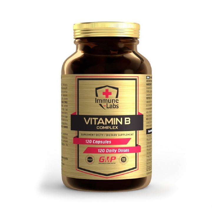 Vitamine | Complex de vitamina B, 120 capsule, Immune Labs, Supliment alimentar pentru sanatate 0