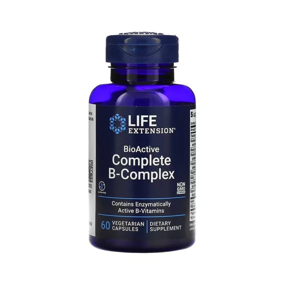 Black Friday - Reduceri Complex de Vitamina B, 60 capsule, Life Extension, Supliment alimentar pentru sanatate Promotie 1