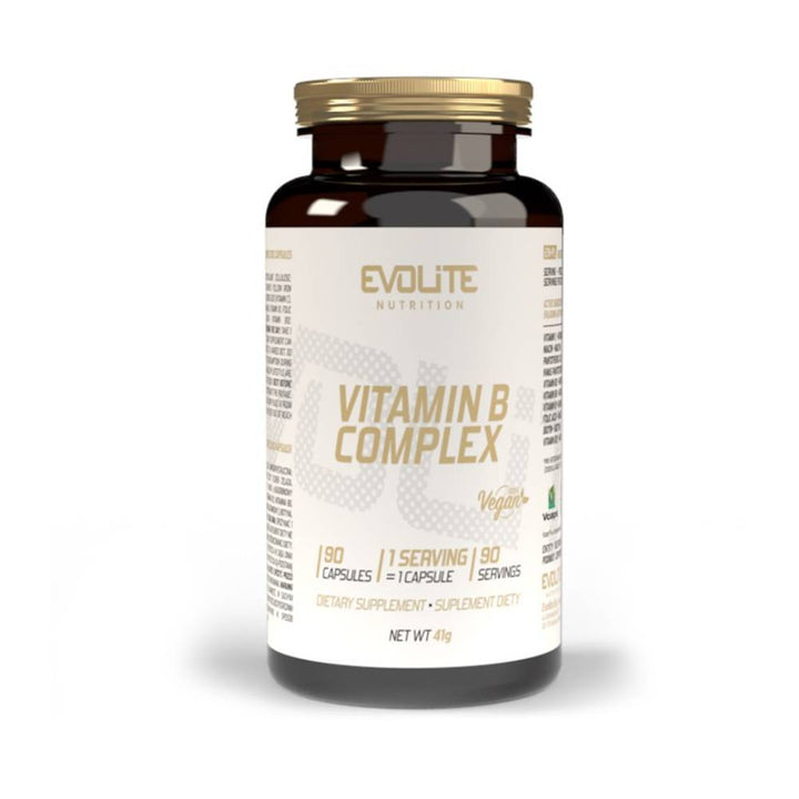 Vitamine | Complex de Vitamina B, 90 capsule, Evolite Nutrition, Supliment alimentar pentru sanatate 0