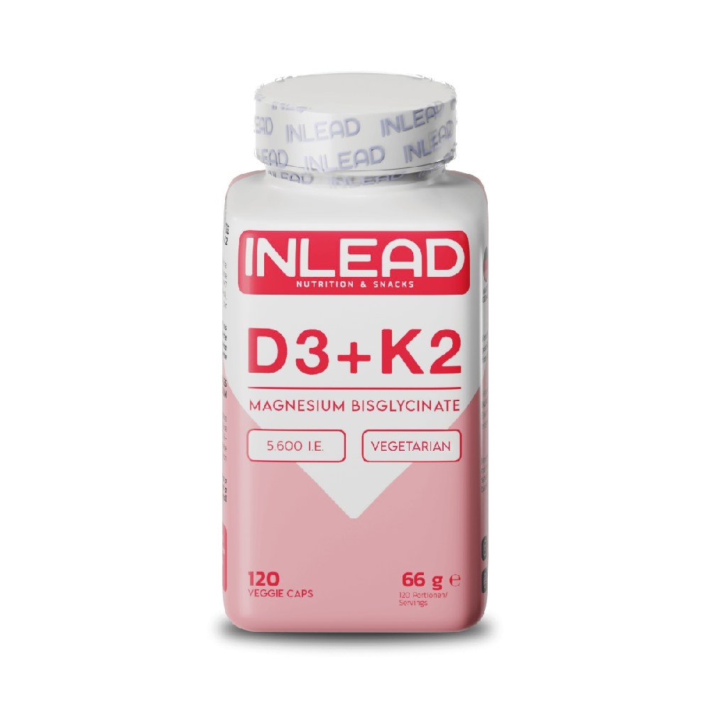 Complex de vitamine si minerale | D3 + K2 Magneziu bisglicinat, 120 capsule, Inlead, Supliment alimentar pentru sanatate 0