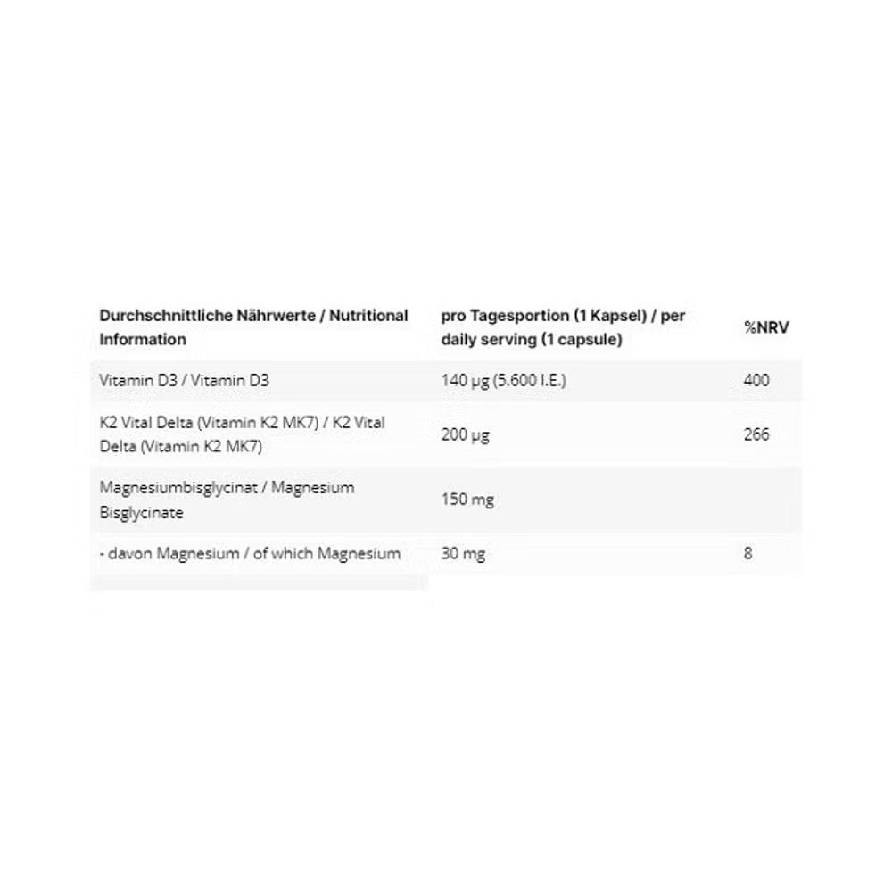 Complex de vitamine si minerale | D3 + K2 Magneziu bisglicinat, 120 capsule, Inlead, Supliment alimentar pentru sanatate 1