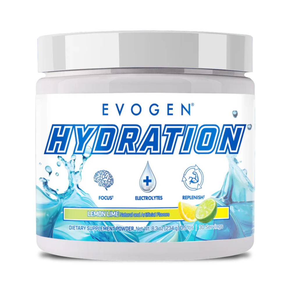 Black Friday - Reduceri Hydration pudra, 234g, Evogen Nutrition, Supliment alimentar pentru hidratare Lemon Lime Promotie 1