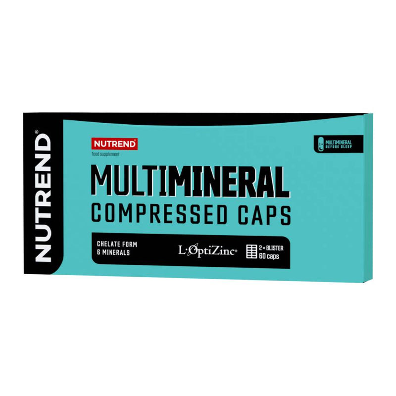 Minerale | Multimineral Compressed Caps, 60 capsule, Nutrend, Complex de minerale 0