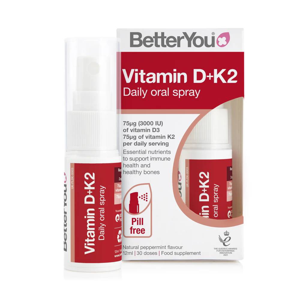 Black Friday - Reduceri Vitamina D 3000 UI + K2, 12ml, BetterYou, Spray oral Peppermint Promotie 1