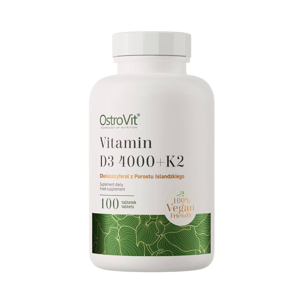 Vitamine | Vitamina D3 4000 UI + K2 100 tablete, Ostrovit, Supliment alimentar pentru sanatate 0