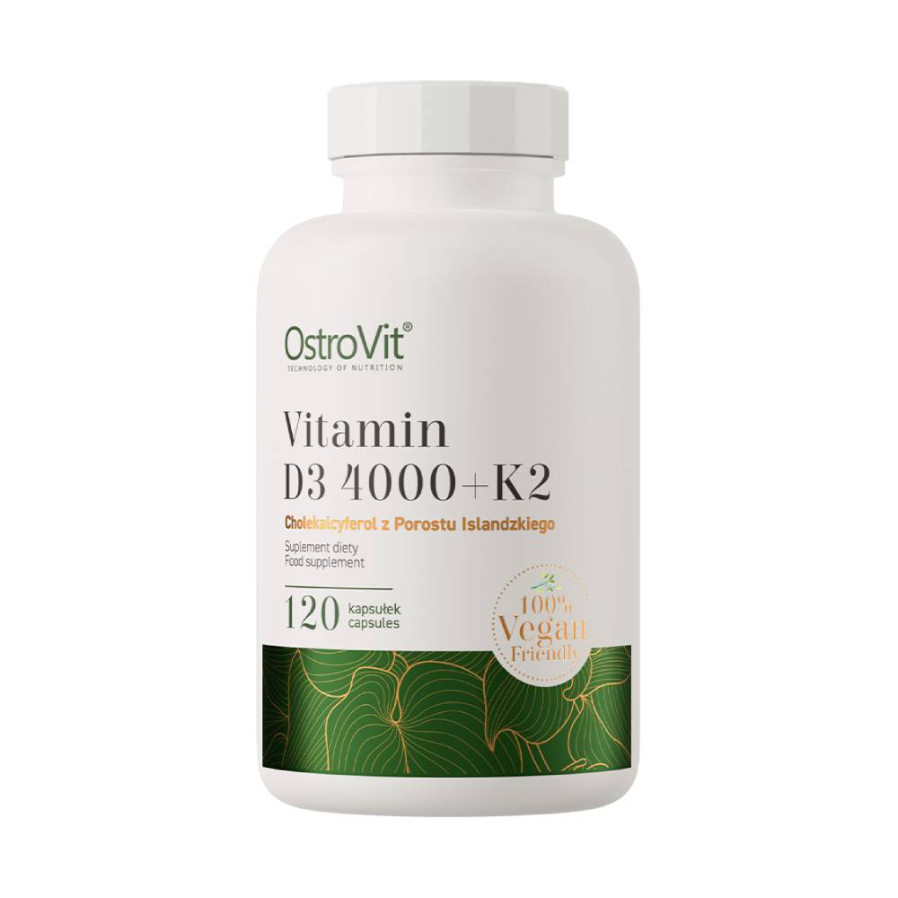 Vitamine | Vitamina D3 4000 UI + K2 120 capsule, Ostrovit, Supliment alimentar pentru sanatate 0