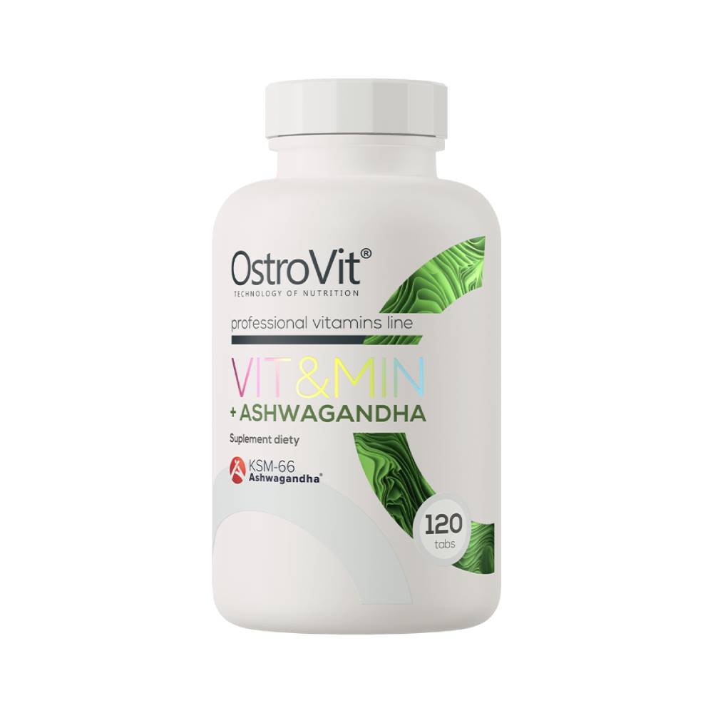 Suplimente antistres | Vit&Min + Ashwagandha 120 tablete, Ostrovit, Complex de vitamine si minerale 0