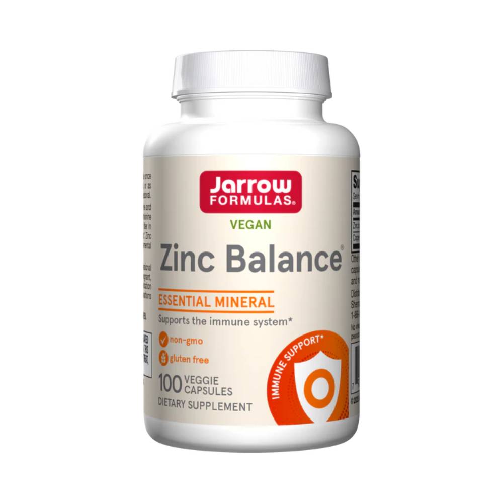 Stimulatoare testosteron | Zinc 100 capsule, Jarrow Formulas, Supliment alimentar pentru imunitate 0