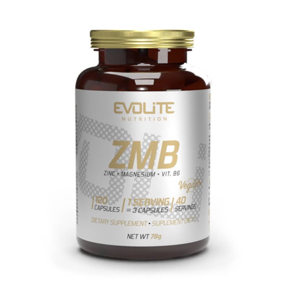 Stimulatoare testosteron | ZMB 120 capsule, Evolite Nutrition, Supliment alimentar pe baza de zinc, magneziu si vitamina B6 0