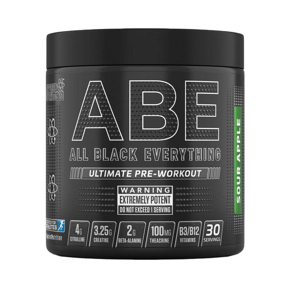 Black Friday - Reduceri ABE, pudra, 315g, Applied Nutrition, Supliment alimentar pre - workout cu cofeina Sour Apple Promotie 1