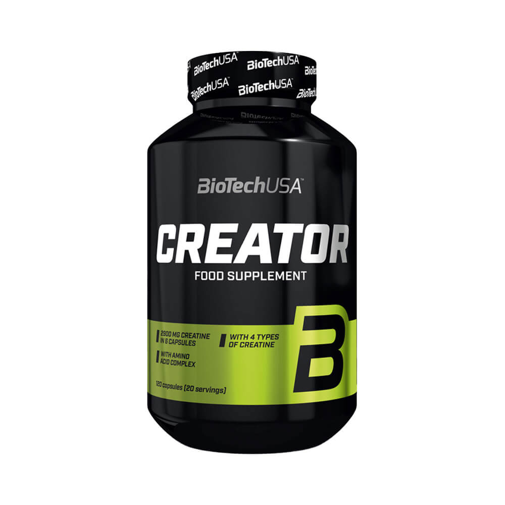 Black Friday - Reduceri Creator 120 capsule, Biotech USA, Supliment alimentar pe baza de creatina Promotie 1