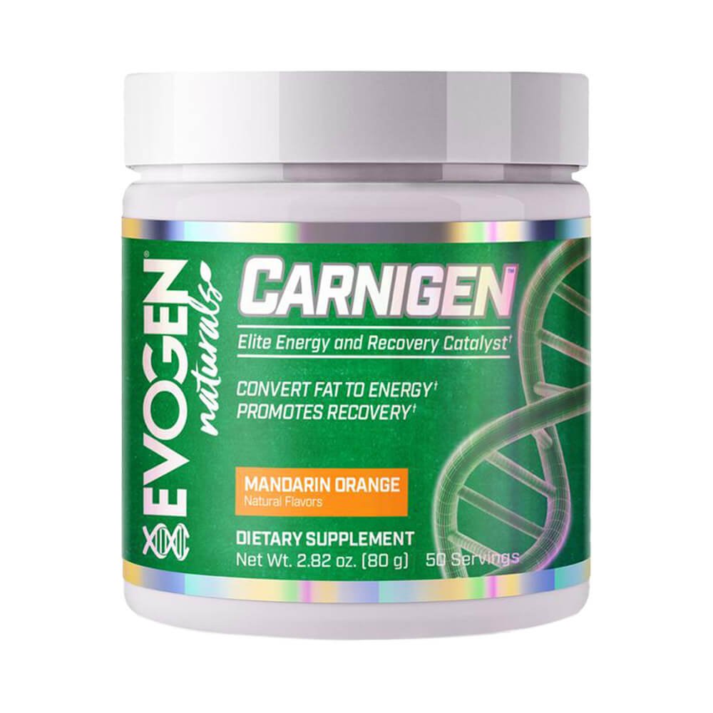 Black Friday - Reduceri Carnigen Naturals 80g, pudra, Evogen, Amestec de carnitina Mandarine Orange Promotie 1