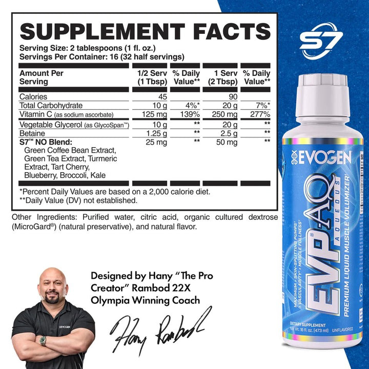 Suplimente antrenament | Evp AQ, lichid, 473ml, Evogen, Supliment alimentar pre-workout 4