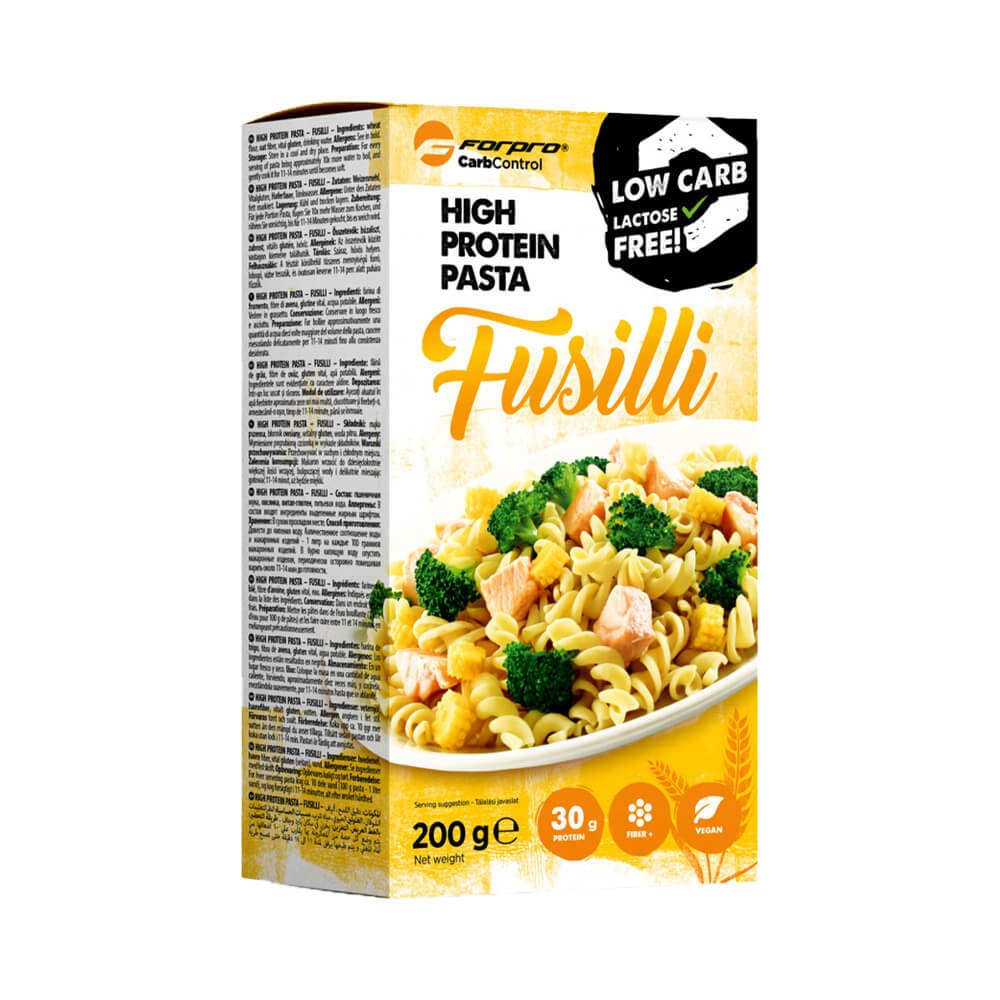 Black Friday - Reduceri Paste proteice Fusilli, 200g, ForPro, Bogate in proteine Promotie 1