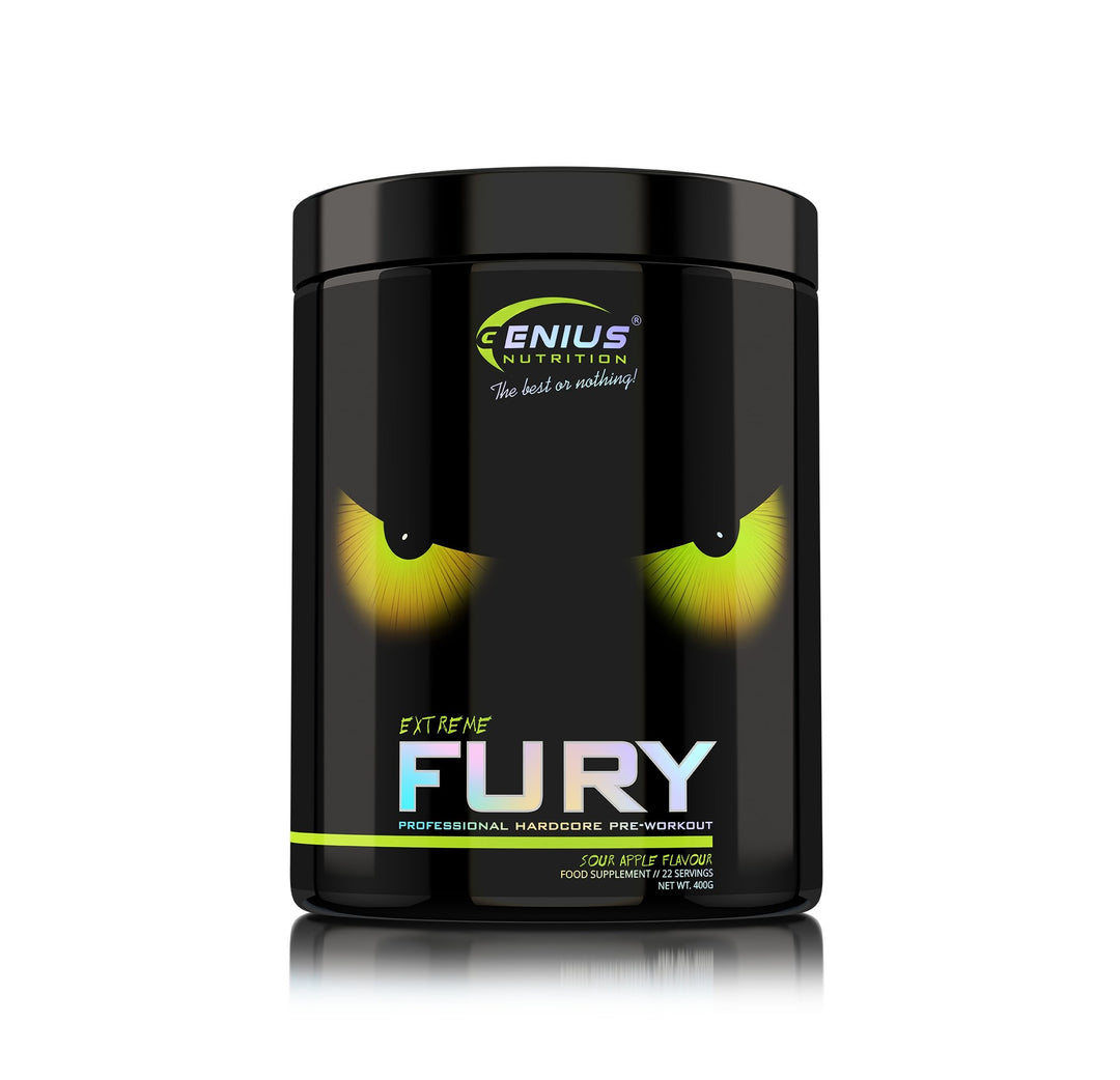 Pre-workout | FURY EXTREME, pudra, 400g, Genius Nutrition, Pre-workout cu cofeina 3