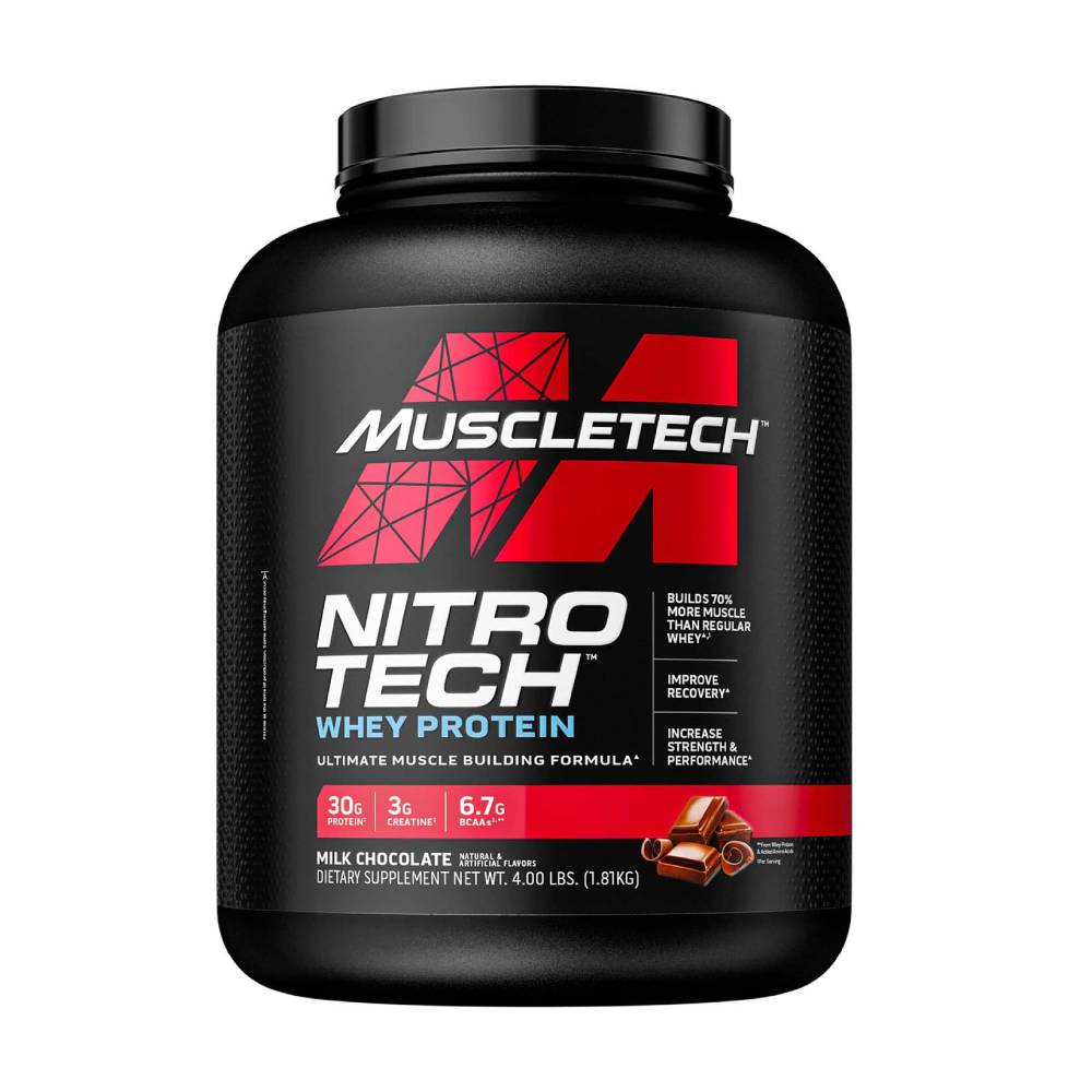 Black Friday - Reduceri Nitro Tech Performance Series 1,8kg, pudra, Muscle Tech, Izolat proteic din zer, Crestere masa musculara Chocolate Mint Promotie 1