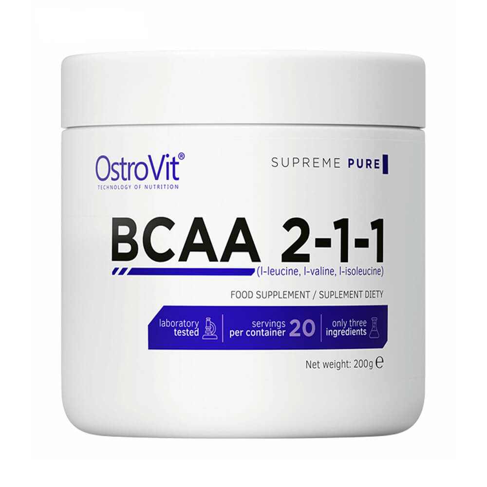 Black Friday - Reduceri BCAA 2 - 1 - 1, 200g, pudra, Ostrovit, Aminoacizi cu catena ramificata Promotie 1