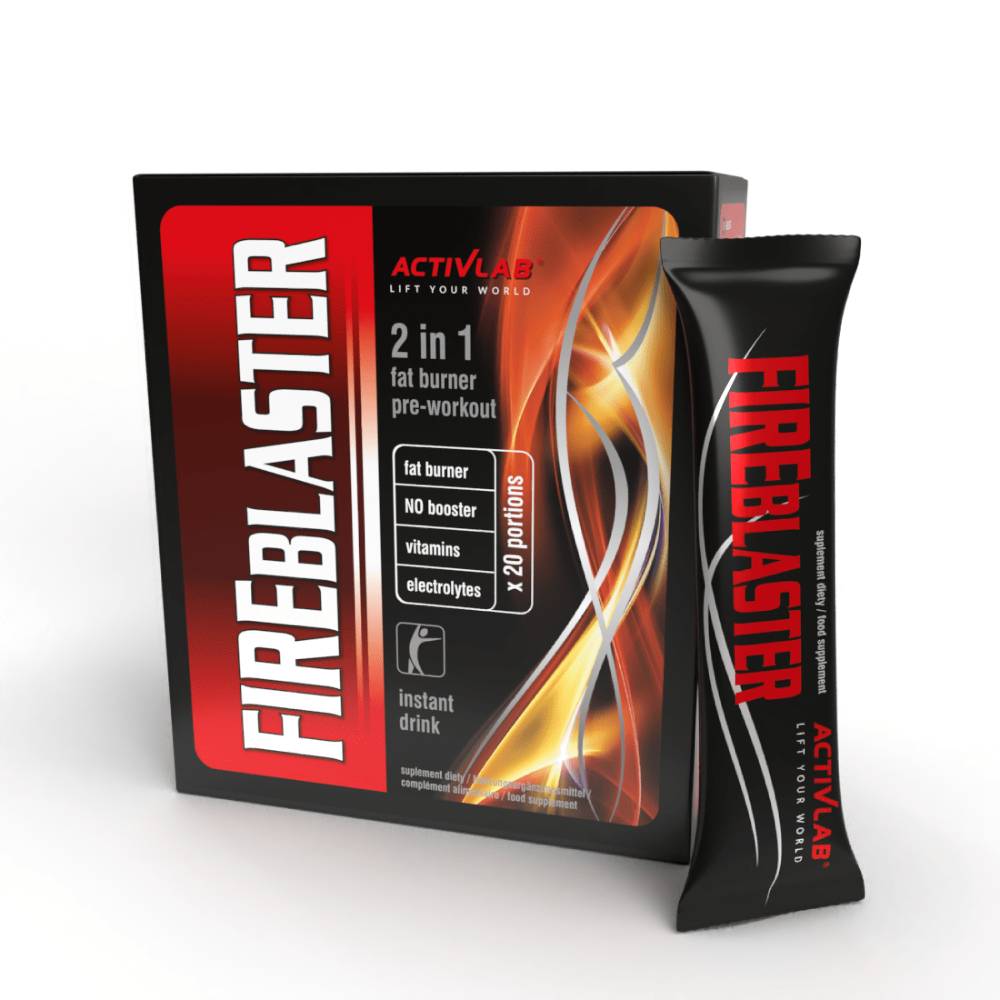 Black Friday - Reduceri Fireblaster, pudra, 12g, Activlab, Supliment pentru slabire Tropical Fruit Promotie 1