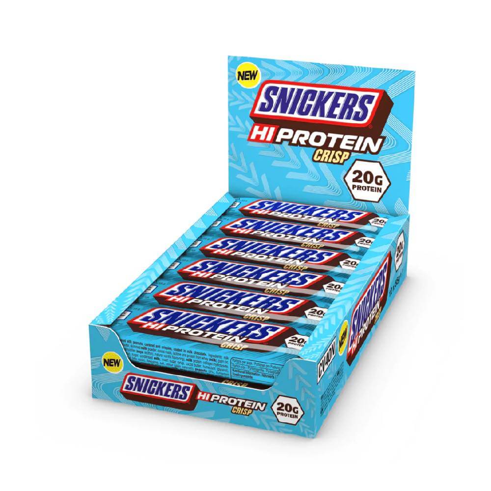 Black Friday - Reduceri Baton proteic Snickers Hi Protein Bar Crisp, 55g, Mars Protein, Sarac in grasimi Promotie 2