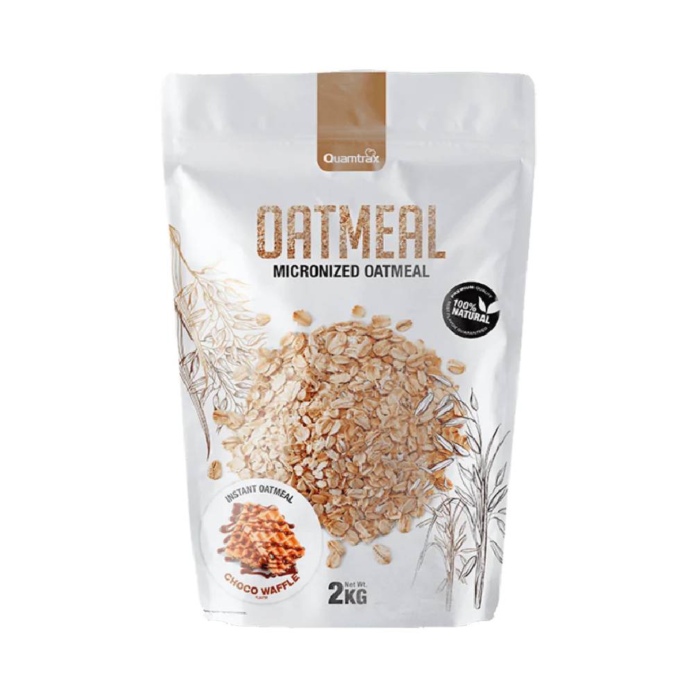 Alimente & Gustari | Oatmeal, 2kg, pudra, Quamtrax, Ovaz instant fara zahar adaugat 15