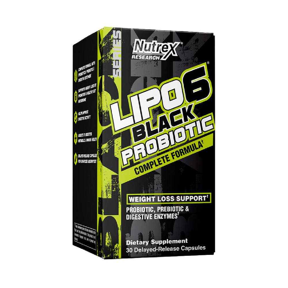 Black Friday - Reduceri Lipo6 Black Probiotic, 30 capsule, Nutrex, Arzator de grasimi Promotie 1